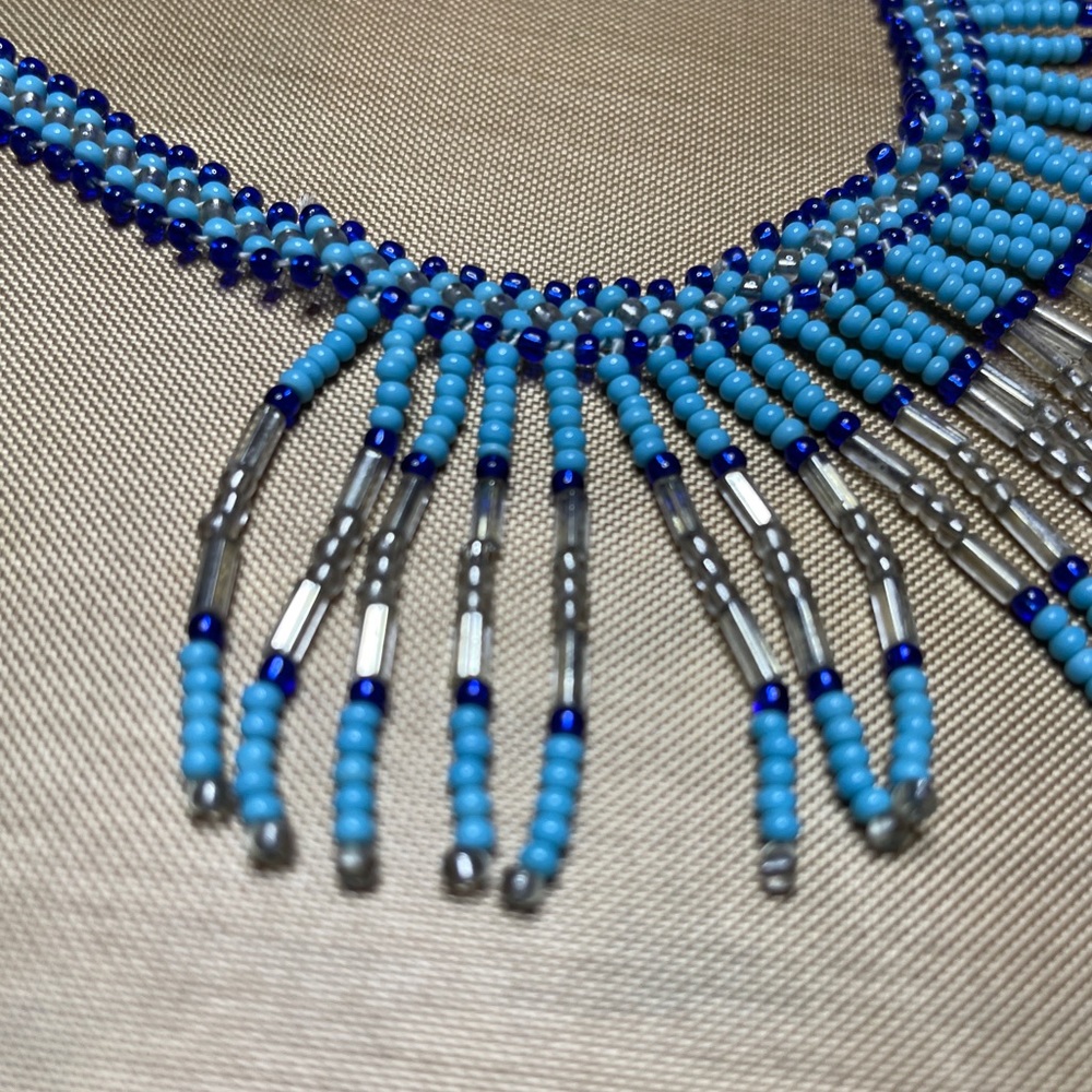 Beautifully beaded necklace.